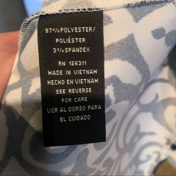 NEW Ronni Nicole Dress Pleated Skirt Blue White Womens Sz 12 NWOT - Picture 9 of 10